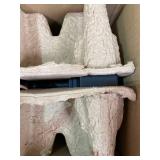 Spence 1-Light Outdoor Wall Lantern With Seeded Glass and Built-In GFCI Outlets, Black Finish