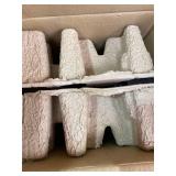 Spence 1-Light Outdoor Wall Lantern With Seeded Glass and Built-In GFCI Outlets, Black Finish