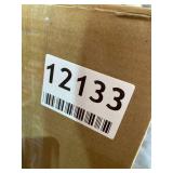 Spence 1-Light Outdoor Wall Lantern With Seeded Glass and Built-In GFCI Outlets, Black Finish