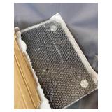 Monoprice Medium Multimedia Desktop Stand, Black Glass 25.6" x 11.0" - Stand & Riser, Desktop TV Stand, Dual Monitors w/ Height Adjustable Legs