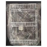 WHITE BATHROOM ORGANIZER