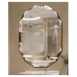 Single Beveled Edge Bath Wall Vanity Mirror- Retail:$179.99