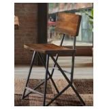 Carbon Loft Hader Reclaimed Brown and Gunmetal Counter Stool- Retail:$95.49