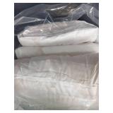 WHITE FLUFFY THROW COMFORTER