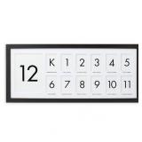 Pearhead Kindergarten Through 12th Grade "School Days" Picture Frame in Black