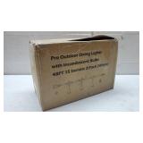 2 Pack 48 Ft Outdoor String Lights with 15 Hanging Sockets and S14 Edison Bulbs, Commercial Waterproof Patio Lights for Deck Backyard Porch Cafe Wedding Party, UL Listed, Connectable, Warm White