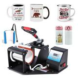 EICOO 2 in 1 Mug Heat Press Machine for Sublimation Cups Printing Machine Sublimation Mug Press Machine Two Mug Attachments 8OZ 11OZ