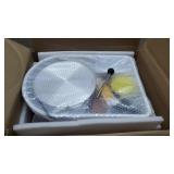 ANBULL Pottery Wheel Machine, 25cm Electric Pottery Ceramic Clay Work Forming Machine with Adjustable Lever and Feet Lever Pedal (Orange)