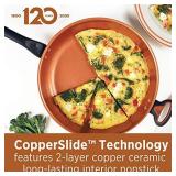 Farberware Glide Deep Nonstick Frying Pan / Fry Pan / Skillet with Helper Handle - 12.5 Inch, Black