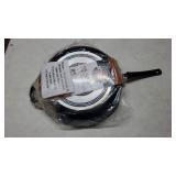 Farberware Glide Deep Nonstick Frying Pan / Fry Pan / Skillet with Helper Handle - 12.5 Inch, Black