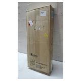 Furinno Turn-N-Tube Tall End Table with Bin, Espresso/Brown, Set of 2