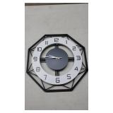 JUJUDA Large Wall Clocks for Living Room Decor Modern Silent Wall Clock for Home House Kitchen Bedroom Decorative Big Wall Clock Non Ticking Battery Operated Quartz for Bathroom Outdoor Indoor 14 Inch