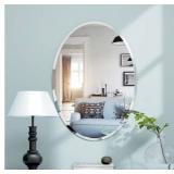 20 in. W x 28 in. H Silver Frameless Mirror