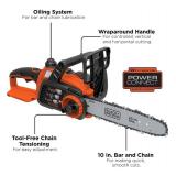 BLACK+DECKER 20V Max Cordless Chainsaw, 10-Inch, Tool Only (LCS1020B)