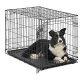 MidWest Single Door iCrate Metal Dog Crate, 36"