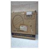 Black Circle Wall Mirror 20 Inch Round Wall Mirror for Entryways, Washrooms, Living Rooms and More (Black, 20")