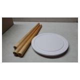 Indoor Tall Plant Stand Mid Century Wood Planter Holder Small Side Table Flower Pot Holder 20.4 inches