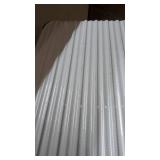 Coolife Luggage Suitcase PC+ABS Spinner Carry on (white grid new, M(24in)