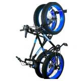StoreYourBoard BLAT Bike Fat Tire Steel Wall Rack, Holds 2 Bikes, Max 100 lbs, Garage Storage Hooks