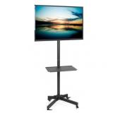 VIVO STAND-TV04M - Cart for flat panel / AV equipment - steel - black - screen size: 23"-55"