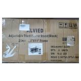 Klvied Heavy Duty Pedestal Poster Sign Stand, Adjustable Aluminum 8.5" x 11" Floor Standing Sign Holder for Both Vertical and Horizontal View, Black