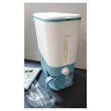 Kitchen Rice Storage Containers - 26Lbs Large Airtight Rice Bucket Grain Storage Bin Cereal Dispenser Container with Measuring Cup -Keep Dry Fresh and Insect Free (Free Silicone Whisk)