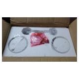 XiNBEi Lighting Bathroom Vanity Light, Vintage 2 Light Sconces Wall Light with Glass, Black Wall Mounted Light XB-W1235-2-MB