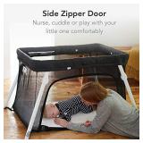 Lotus Travel Crib - Backpack Portable, Lightweight, Easy to Pack Play-Yard with Comfortable Mattress - Certified Baby Safe