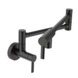 Moen S665 5.5 GPM Wall Mounted Double Handle Pot Filler