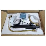 OYEARS Modern Floor Lamp with Table for Living Room 65 Tray Floor Lamp for Bedroom LED Bulb Included Minimalist Contemporary Floor Lamp for Home Standing Lamp with Shelf for Reading Office Black