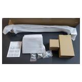 TURS Chrome Bathroom Accessories 4-Pieces Bathroom Hardware Set Square