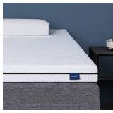 Mattress Topper Full,Molblly 3 Inch Memory Foam Bed Topper for Back Pain,Medium Soft Gel-Infused Memory Foam with Removable and Washable Cover,Full Size