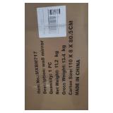 39 in. x 28 in. Rectangle Frameless Beveled Glass Decoration Mirror