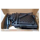 12.6"×23.6"×36.2" 4-Shelf Tier Plastic Multi-Purpose Tool Holder Storage Shelf Shoe Storage Rack Light Duty Garage Storage Indoor and Outdoor