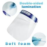 ANDX 200 Packs Reusable Face Shield Anti-Fog Face Shield Wind&Dustproof Transparent Adjustable Face Shield For Adults, 11.4*9.8inches