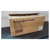 CROSSEWIN Inflatable Double Eye 4 Pack Boat Buoys Bumpers Marine Fenders with Ropes and Inflator for Pontoon, 5.5"D x 20 Inch