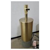 Signature Design by Ashley Jacek Modern Contemporary Table Lamp, Set of 2, Gray & Brass Finish, Lamp Shades Not Included