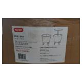 Keter Modern Cool Bar and Side Table, Outdoor Patio Furniture with 7.5 Gallon Beer and Wine Cooler, Gray