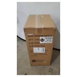 NINESTARS CB-DZT-50-13/12-13 Automatic Touchless Infrared Motion Sensor Trash Can Combo Set, 13 Gal 50L & 3 Gal 12L, Stainless Steel Base (Oval, Silver/Black Lid)