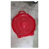 IRIS USA, Christmas Wreath Storage Container, Christmas Garland/Wreath (Fits up to 24 Wreaths/Box), CLEAR/RED, 2-Pack