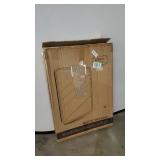 20" x 30" Black Mirror for Wall- Sturdy Metal Black Framed Mirror - Rectangle Mirror with Beautiful Metal Frame for Bathroom, Entryway, Living Room & More! Black Framed Rounded Corner Deep Set Design