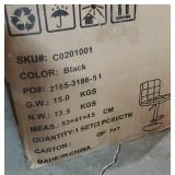 Modern Square PU Leather Adjustable Bar Stools with Back,Set of 2,Counter Height Swivel Stool by Leopard (Black)