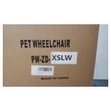 HobeyHove Adjustable Dog Cart/Wheelchair,Fordable Dog Wheelchair for Back Legs,Assist Small Pets with Paralyzed Hind Limbs to Recover Their Mobility Two Colour, XSLW