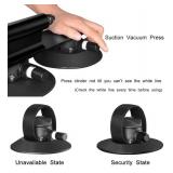 ROCKBROS Suction Cup Bike Rack for Car Roof Top Sucker Bike Rack Quick Release Aluminium Alloy Bike Carrier with Sucker for 1 Bike