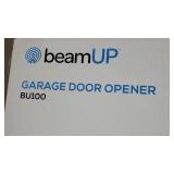 beamUP Workhorse - BU100 - Garage Door Opener, Heavy-Duty Chain Drive, Wall Mount and Remote Garage Opener Included - White