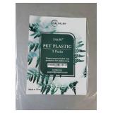 (3 Pack) PET Sheet Panels - 24" x 36" x 0.03" Plexiglass-Quality Lightweight and Shatterproof Glass Alternative Perfect for DIY Sneeze Guards, Face Shields, Railing Guards, and Pet Barriers