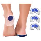 GEL HEEL CUPS PLANTAR FASCIITIS INSERTS 4X PAIRS