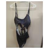 CUPSHE Sexy Black And White Polka Dot Cutout One-Piece Swimsuit 2019 Women Boho Monokini Bathing Suits Swimwear may vary slightly from stock photo