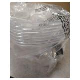 80 oz Plastic Oval Luau Bowl For Parties & Weddings - Different Colors (Clear - 8