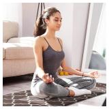 KMAT Kitchen Mat [2 PCS] Cushioned Anti-Fatigue Kitchen Rug, Waterproof Non-Slip Kitchen Mats and Rugs Heavy Duty PVC Ergonomic Comfort Standing Foam Mat for Kitchen